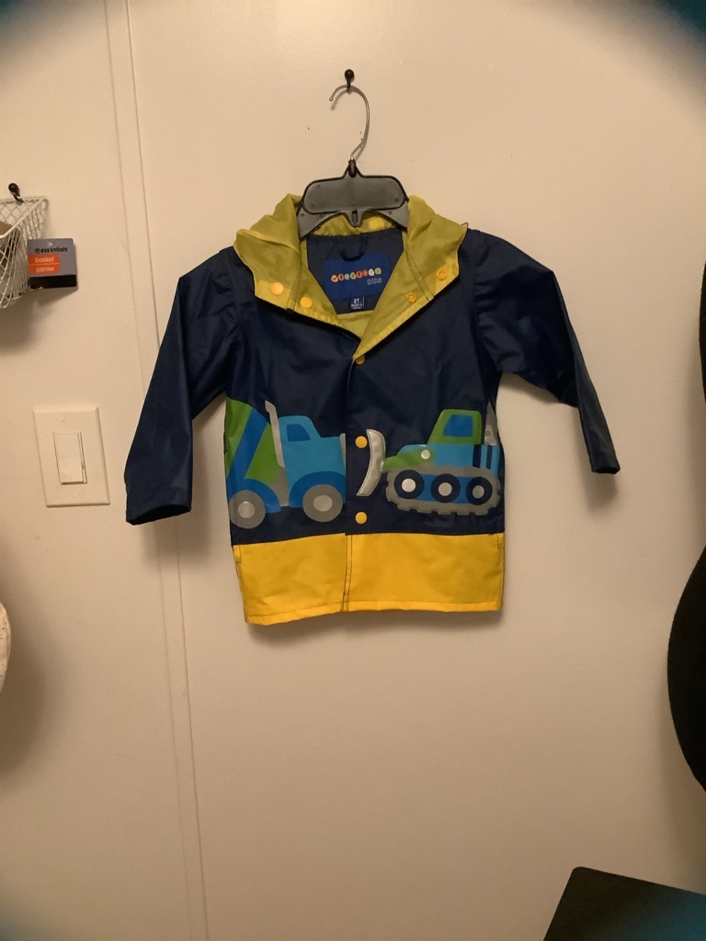 Wippette Kids Rain Jacket - Navy & Yellow